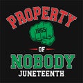 Property of Nobody Juneteenth Freedom Vector Royalty Free Stock Photo